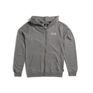 VOLCOM Medium Grey Heather Big Boys Eclipse Zip Hoodie